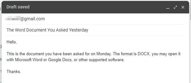 email message How to Send a Word Document to Gmail (Step by Step Guide)
