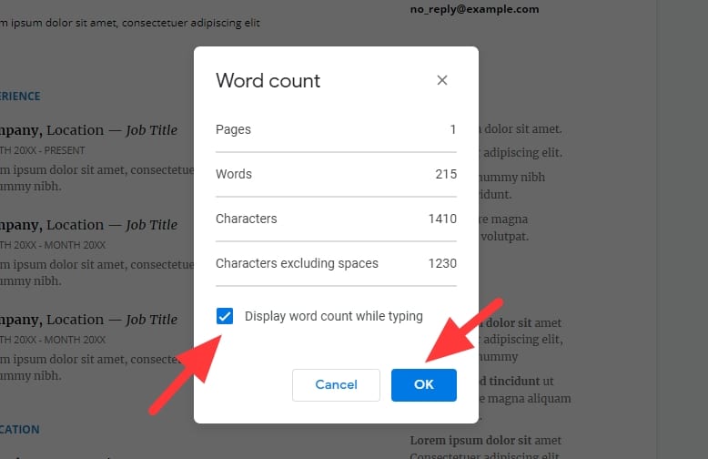 display word count while typing How to Add Sticky 'Word Count' to Google Docs