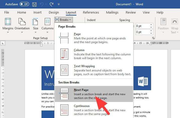 next page How to Make One Page Landscape in Microsoft Word