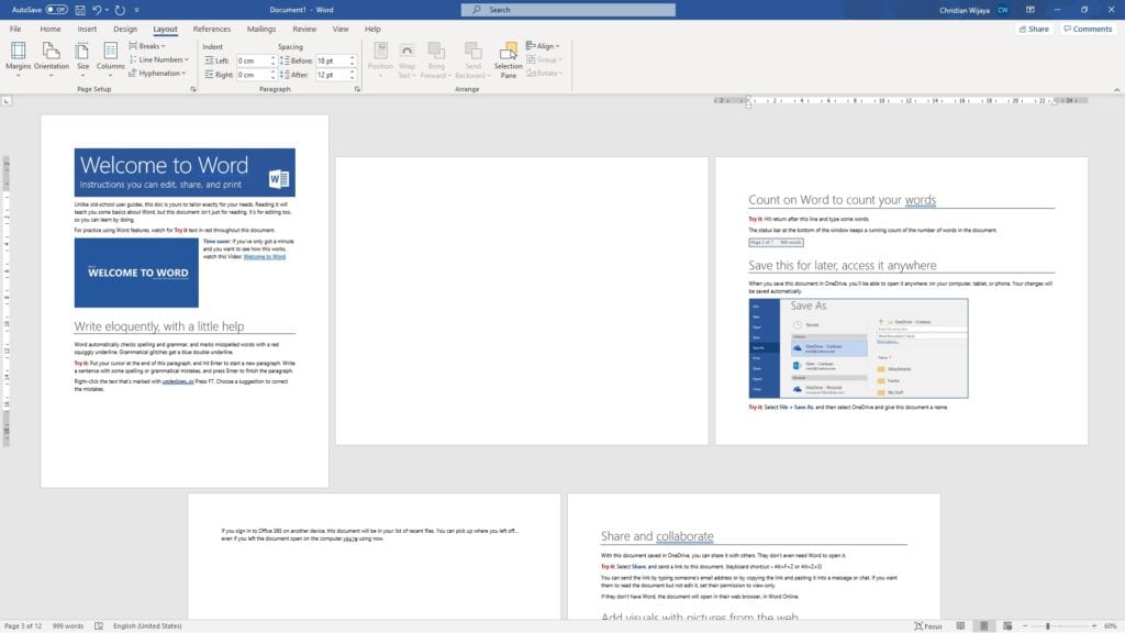 nothing should changed How to Make One Page Landscape in Microsoft Word