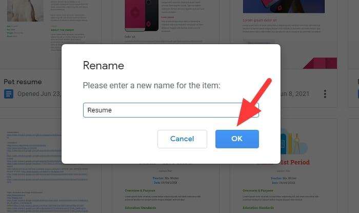 rename with the original name ok How to Delete Revision History in Google Docs Quickly