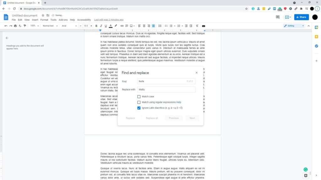 How To Search Up Specific Words On Google Docs