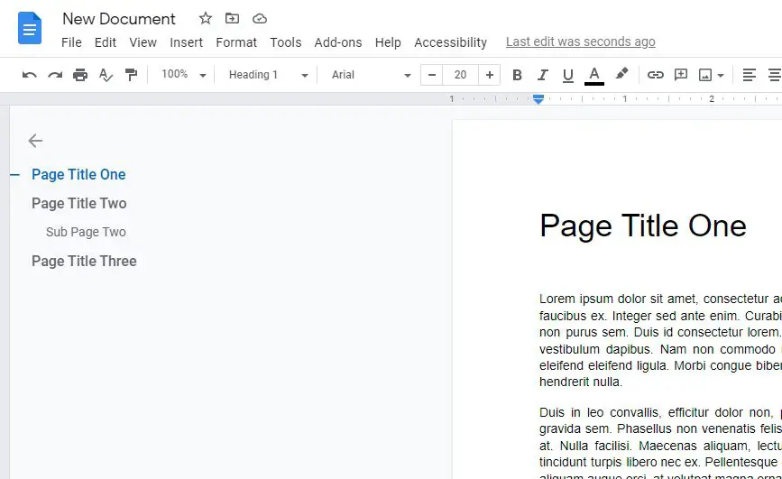 new page titles How to Insert a Page Title in Google Docs Document