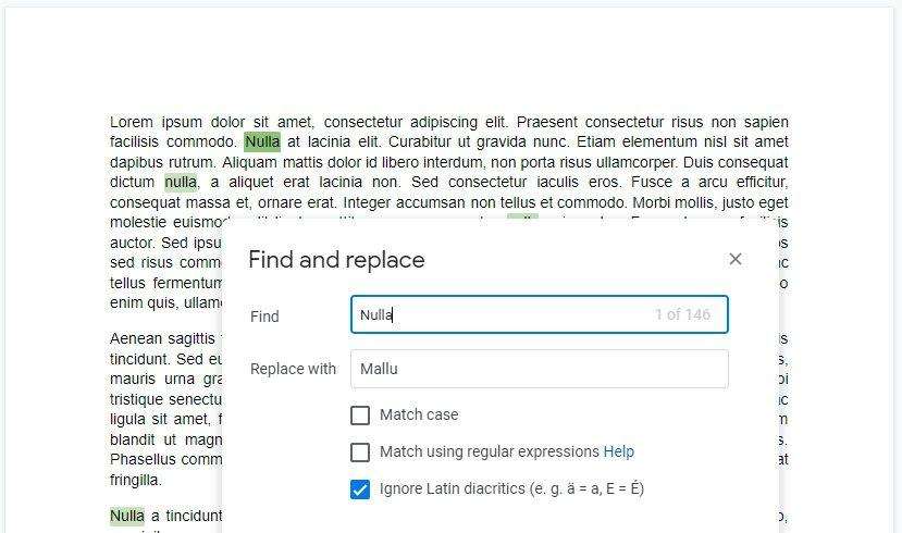 replace words google docs How to Find & Replace Specific Words on Google Docs