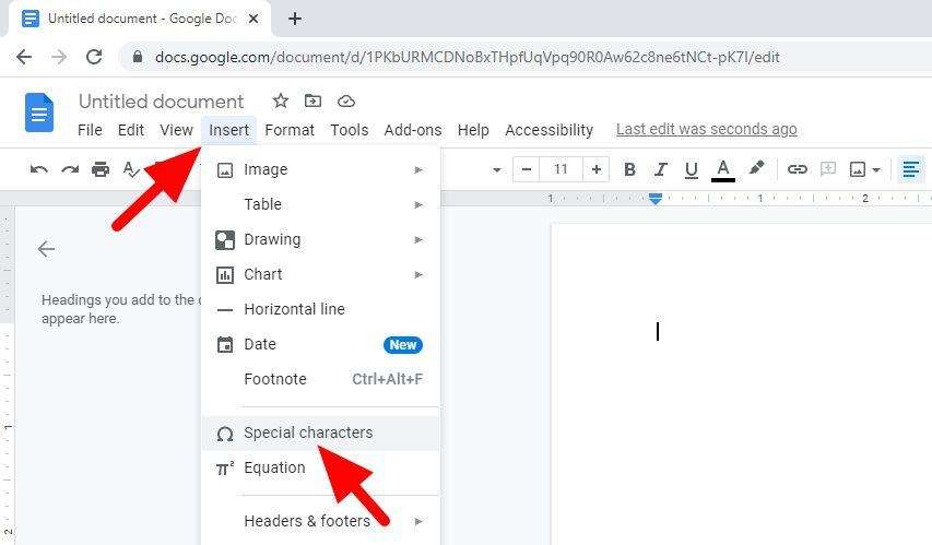 special characters google docs How to Insert Any Symbols on Google Docs