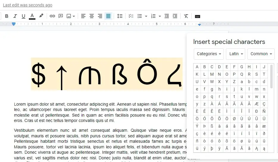 How To Insert Any Symbols On Google Docs By Drawing It