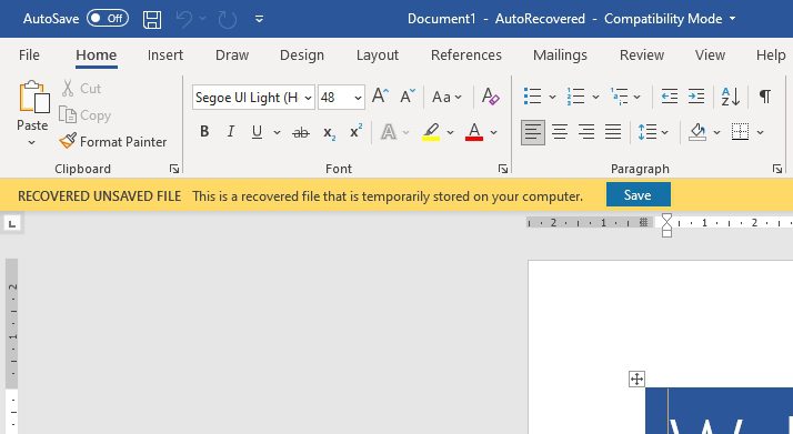 autorecover How to Enable Autosave in Word So You Can Write in Peace