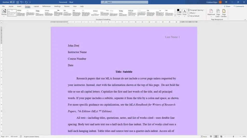 colored document background How to Change Background Color in Ms. Word 2016