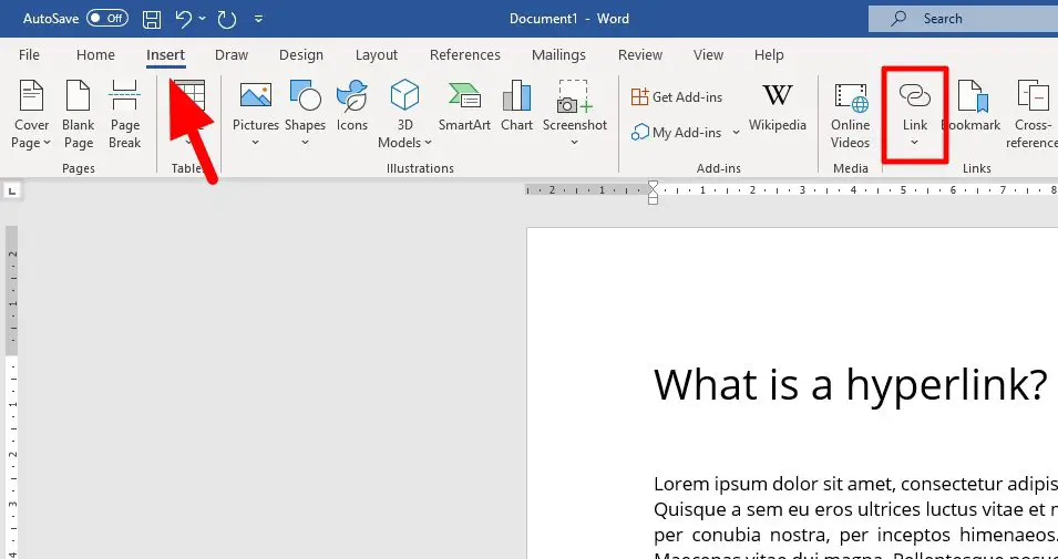 insert link 2 How to Insert a Hyperlink in Microsoft Word
