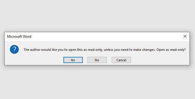 open as read only How to Restrict Other Users from Editing a Word Document