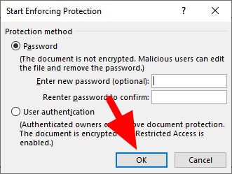 start enforcing protection How to Restrict Other Users from Editing a Word Document