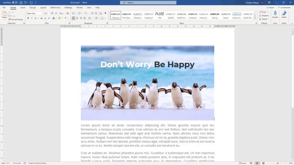 text on top of a picture microsoft word How to Write Text on Top of a Picture in Microsoft Word