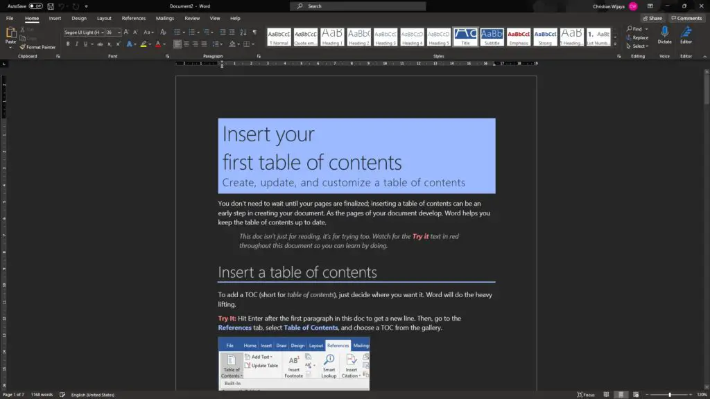 word dark theme How to Enable 'Dark Theme' on Microsoft Word
