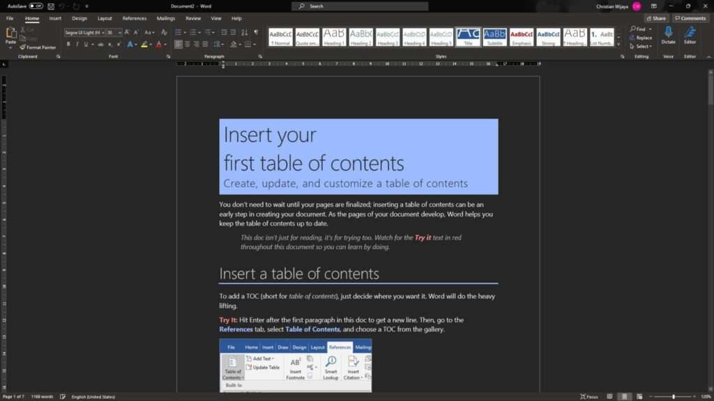 word dark theme How to Enable 'Dark Theme' on Microsoft Word