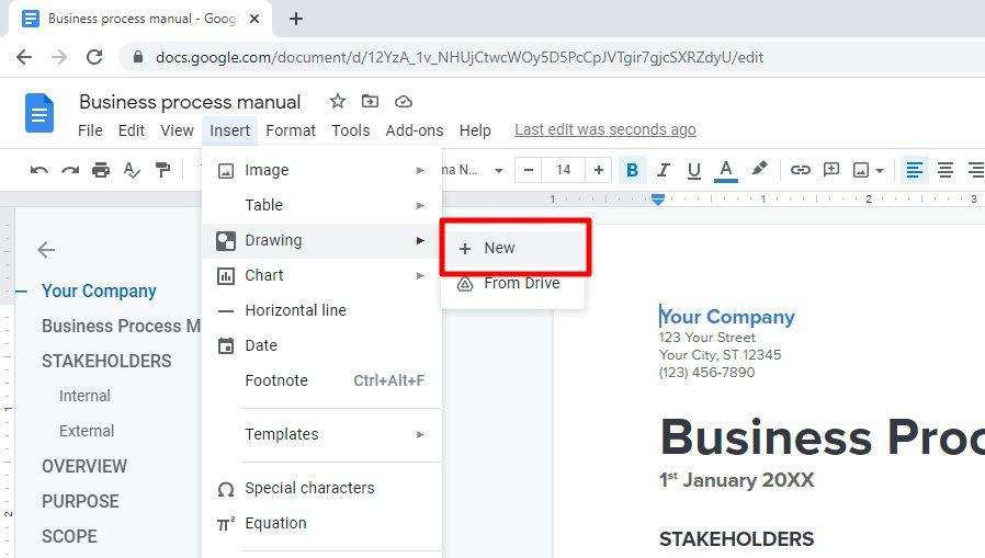 insert drawing How to Add a Watermark in Google Docs