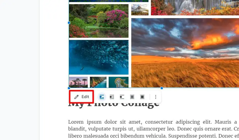 edit How to Create a Simple Photo Collage in Google Docs
