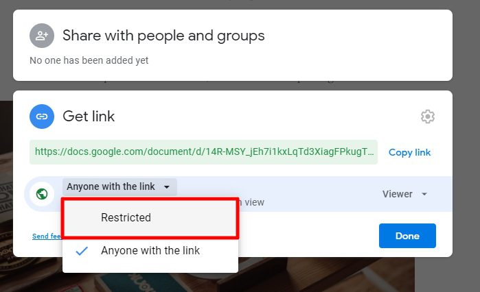 restricted How to Share a Google Docs Document to Public