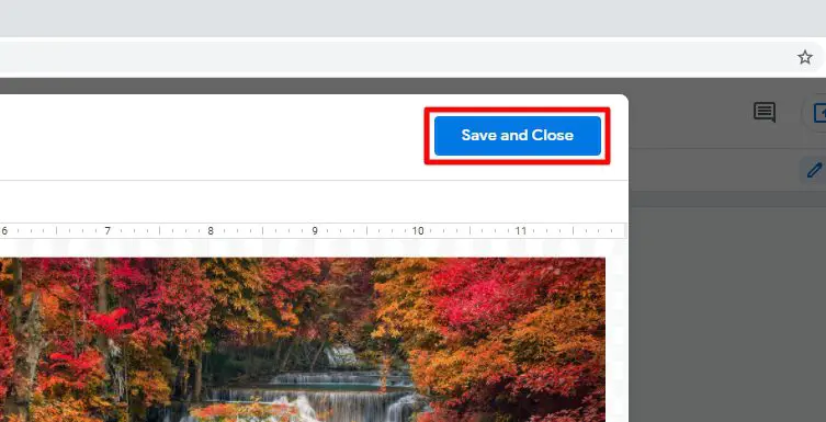 save and close How to Create a Simple Photo Collage in Google Docs