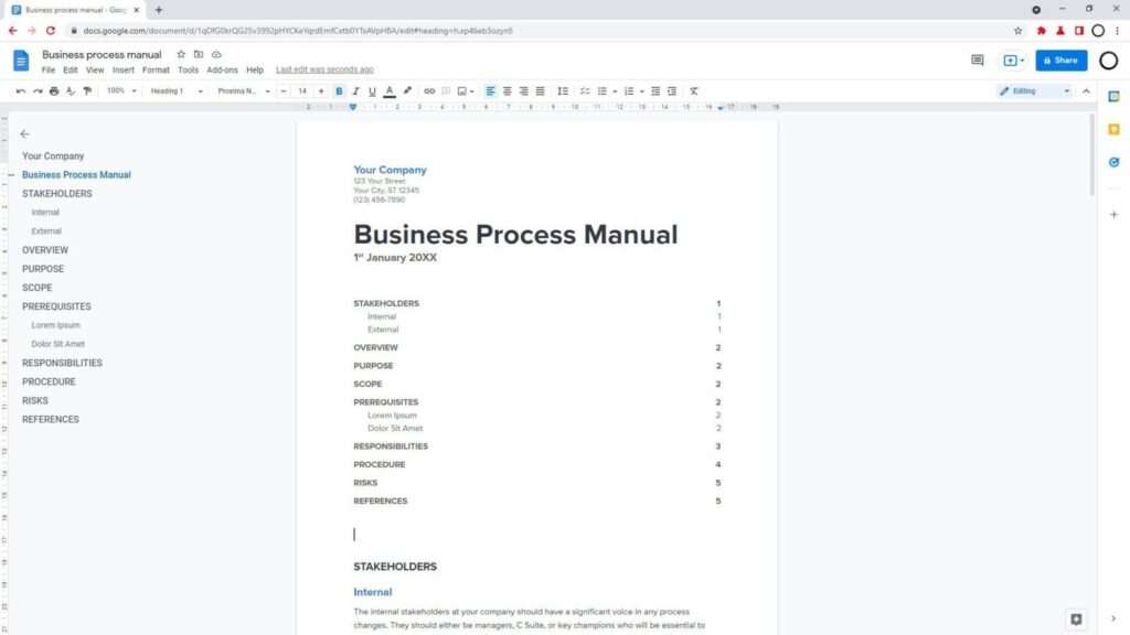 table of contents google docs How to Make a Table of Contents in Google Docs