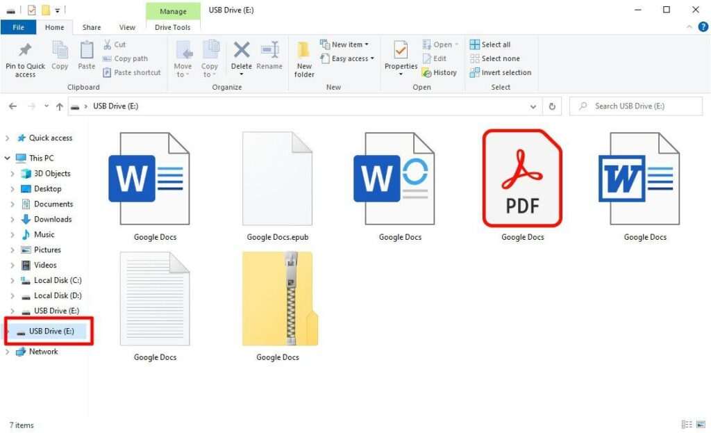 How to Save Google Docs Document to a Flash Drive