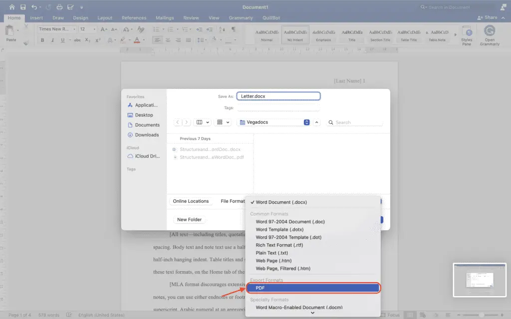 How to Convert Word to PDF in Microsoft Word