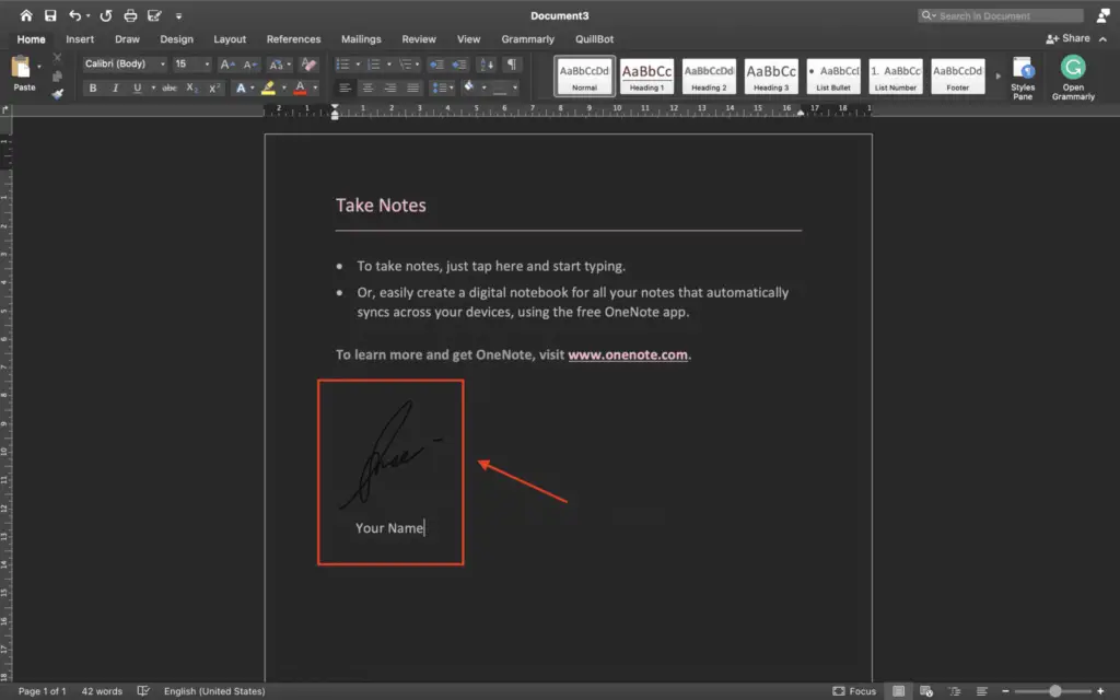 How to Insert Digital Signature in Word