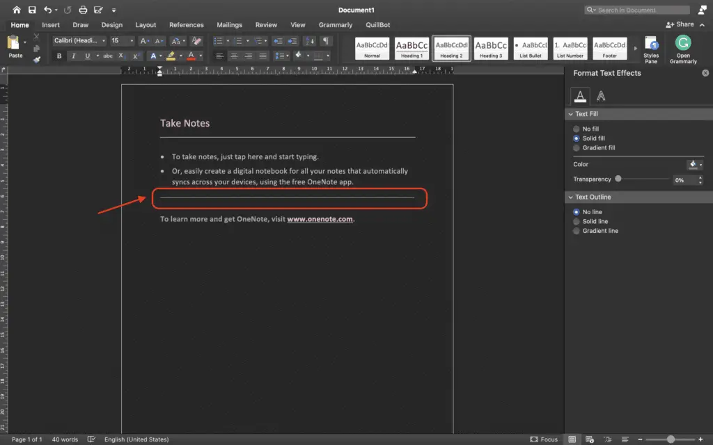 Screen Shot 2022 02 12 at 13.26.38 2 Simple Ways to Insert a Straight Line in Microsoft Word