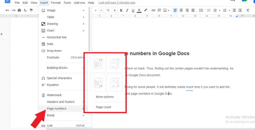PIC 2 3 How To Add Page Numbers In Google Docs