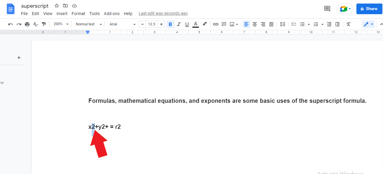 How to Make Superscript in Google Docs - Vegadocs