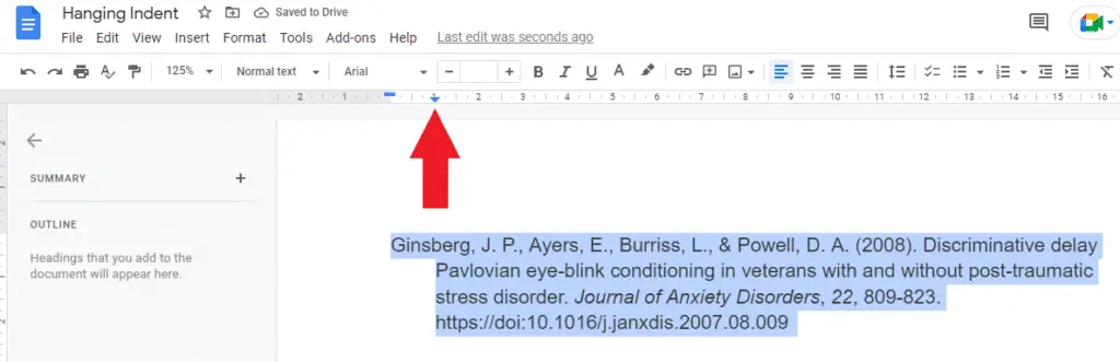 PIC 4 3 How To Do Hanging Indent on Google Docs