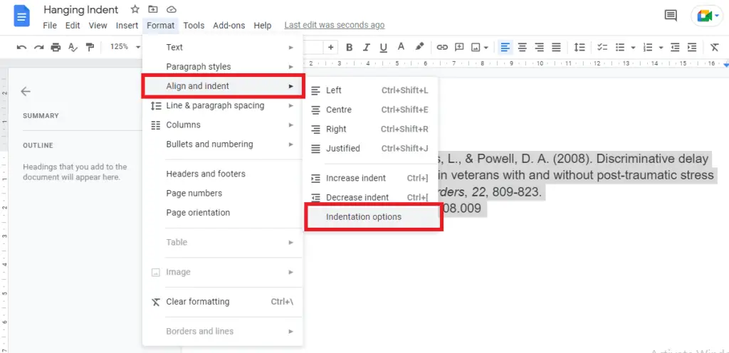 PIC 6 3 How To Do Hanging Indent on Google Docs