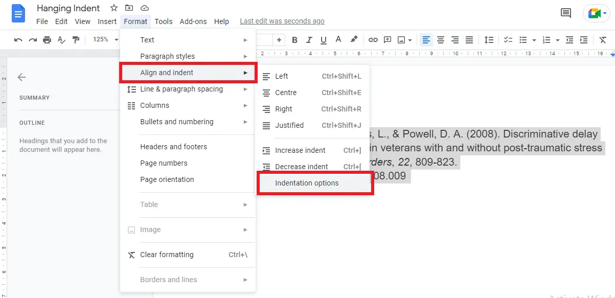 How To Do Hanging Indent on Google Docs - Vegadocs