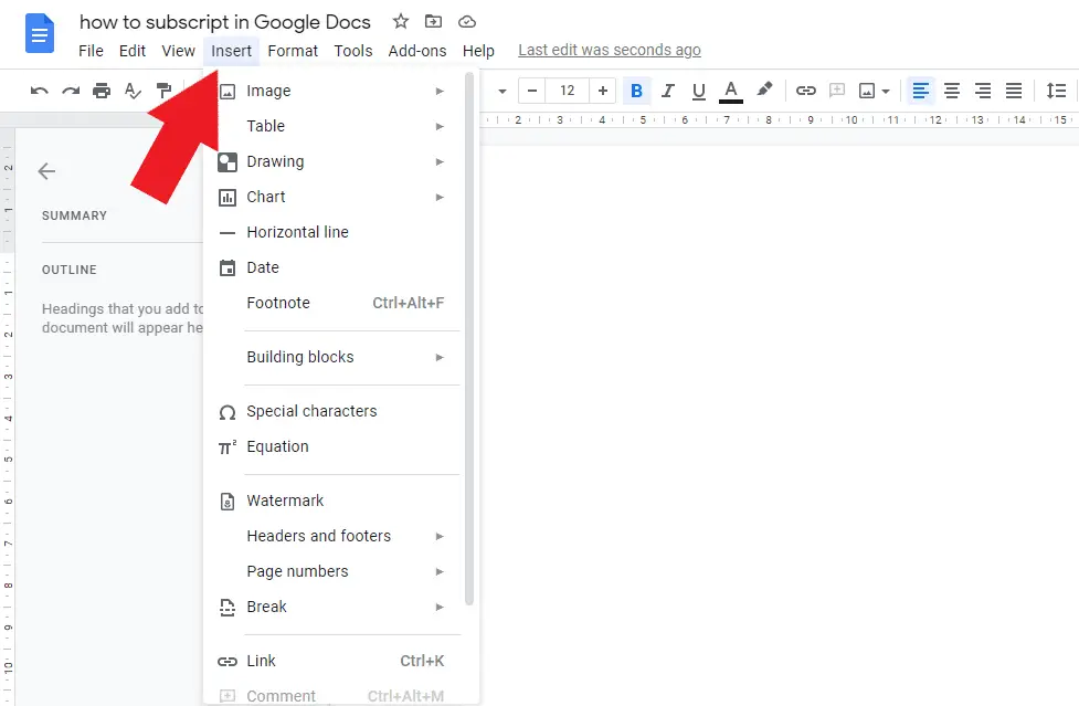 PIC 6 How To Subscript In Google Docs