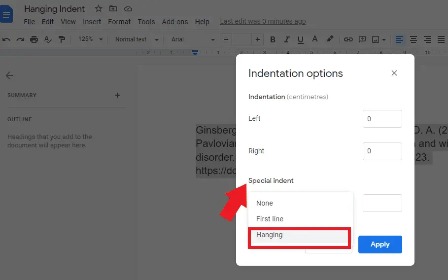 PIC 7 3 How To Do Hanging Indent on Google Docs