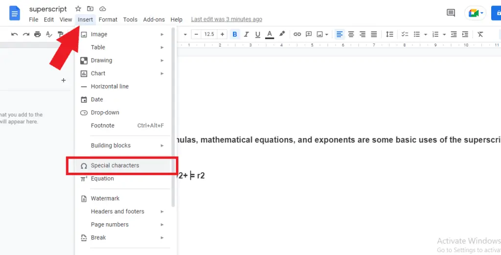 PIC 8 2 How to Make Superscript in Google Docs