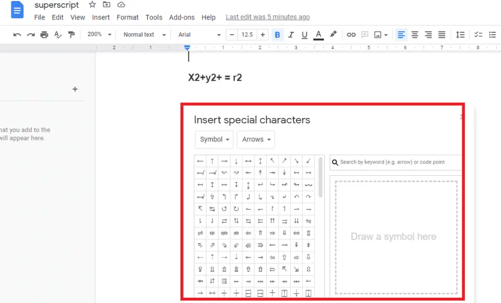 PIC 9 1 How to Make Superscript in Google Docs