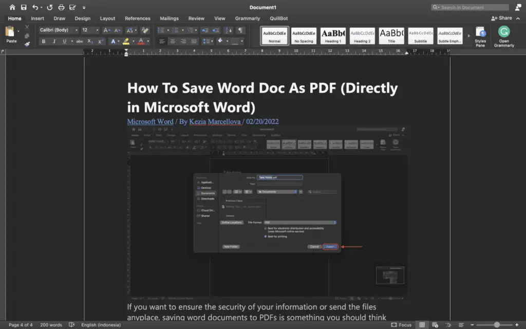 Screen Shot 2022 04 08 at 23.22.34 How To Delete a Page in Word on Mac 