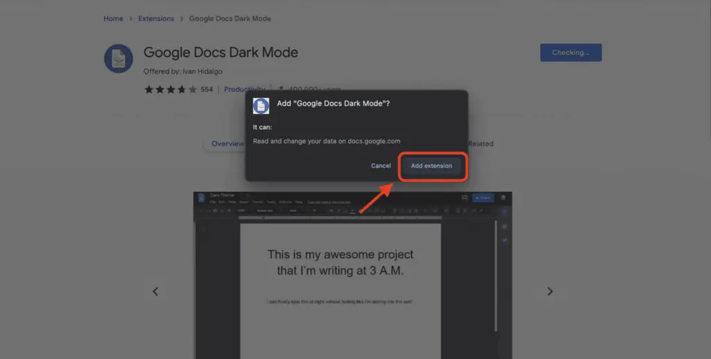 Screen Shot 2022 04 16 at 20.18.41 How To Make Google Docs Dark Mode on Mac