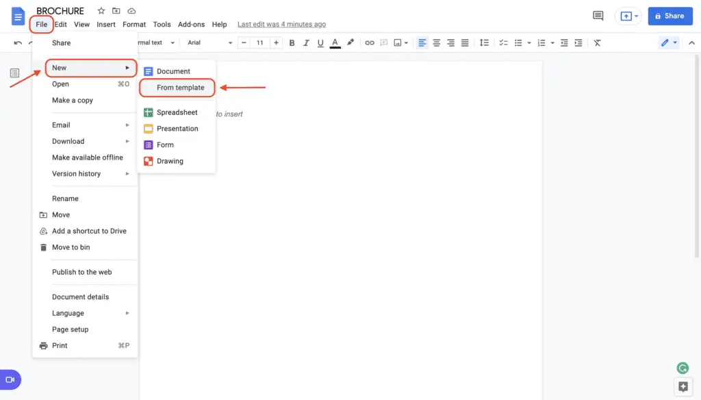 Screen Shot 2022 04 19 at 15.07.01 How To Make a Brochure on Google Docs