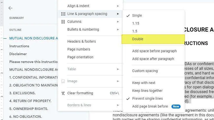 double spacing google docs How to Double Space Lines & Paragraphs In Google Docs