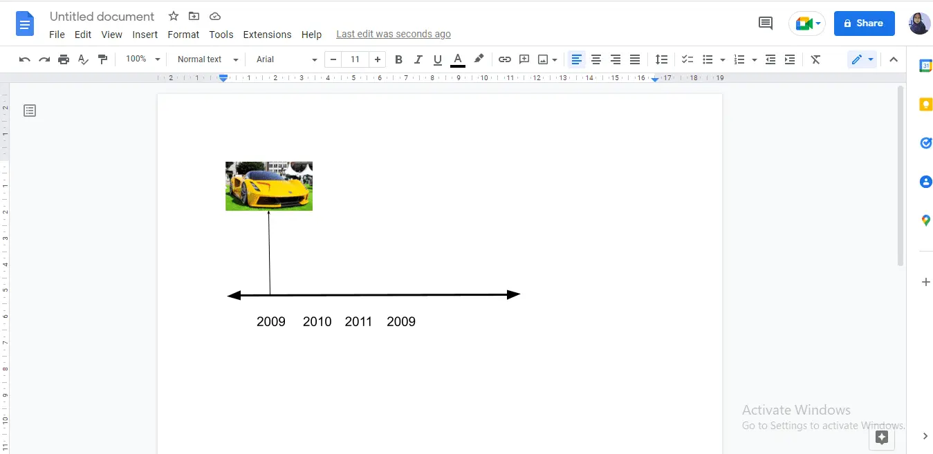 How To Make a Timeline On Google Docs - Vegadocs