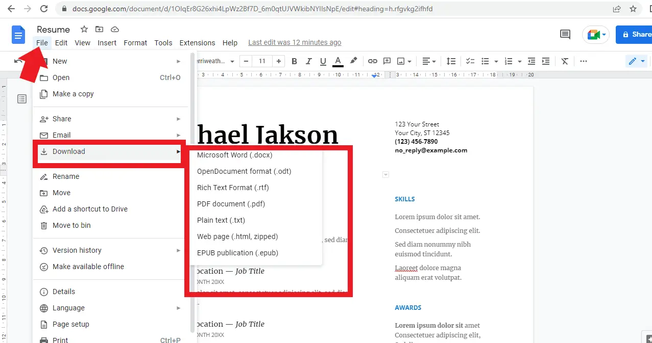 PIC 6 4 edited How to Make a Resume on Google Docs