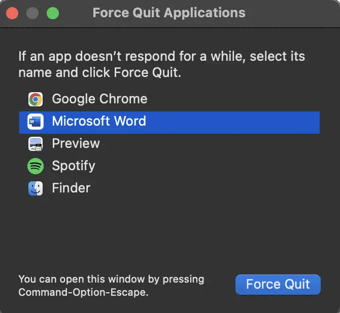 Screen Shot 2022 05 27 at 16.29.11 What To Do When Microsoft Word Is Not Responding On Mac?