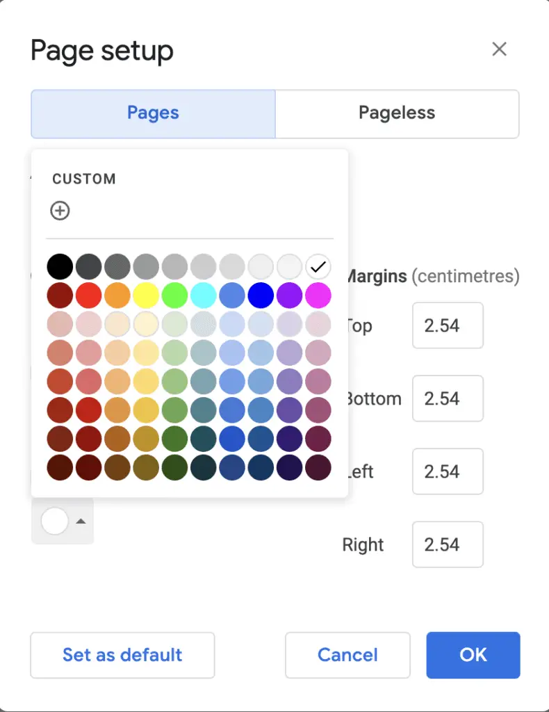 Screen Shot 2022 05 30 at 17.04.52 How To Change Background Colors on Google Docs