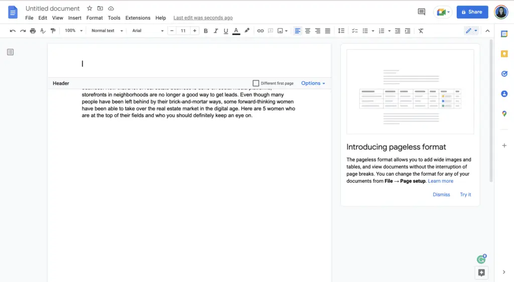 Screen Shot 2022 05 30 at 17.19.27 How To Add a Header In Google Docs