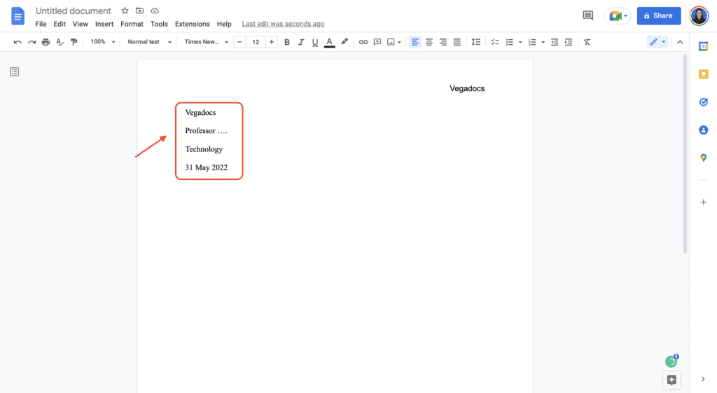 Screen Shot 2022 05 31 at 12.43.09 How to Do MLA Format on Google Docs