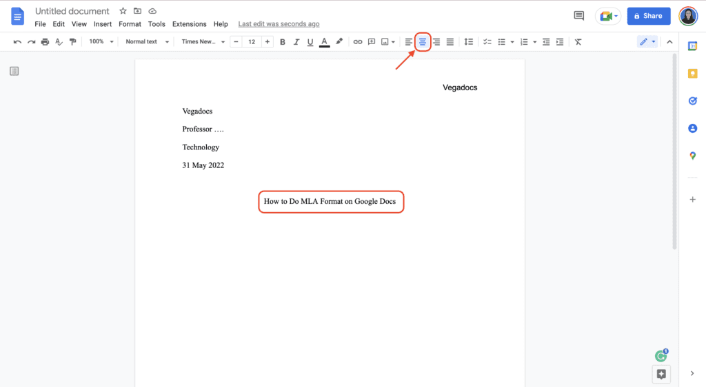 Screen Shot 2022 05 31 at 12.44.43 How to Do MLA Format on Google Docs