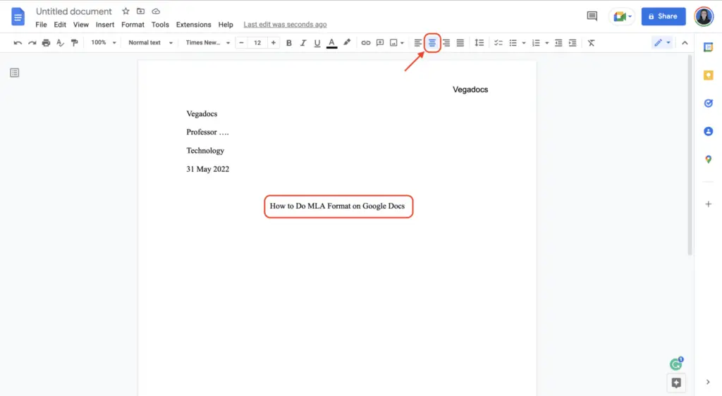 Screen Shot 2022 05 31 at 12.44.43 How to Do MLA Format on Google Docs