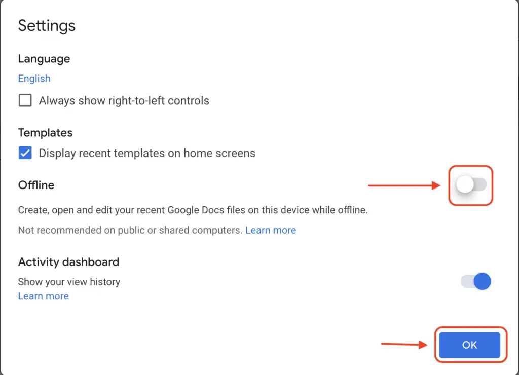 How To Turn On Offline Editing In Google Docs