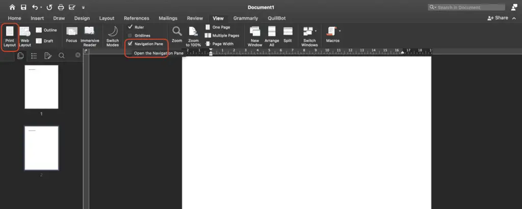 Screen Shot 2022 07 25 at 12.57.04 How to Delete a Blank Page in Microsoft Word
